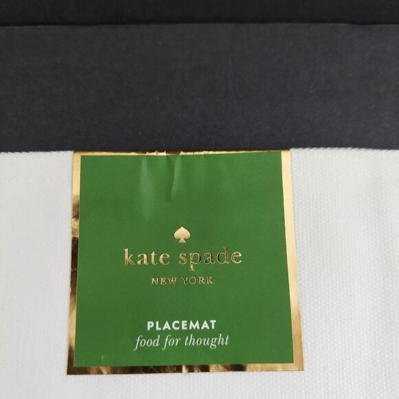 Single Kate Spade NY Food for Thought Placemat w/Glitter (13x19) Spike the Punch - Picture 2 of 4